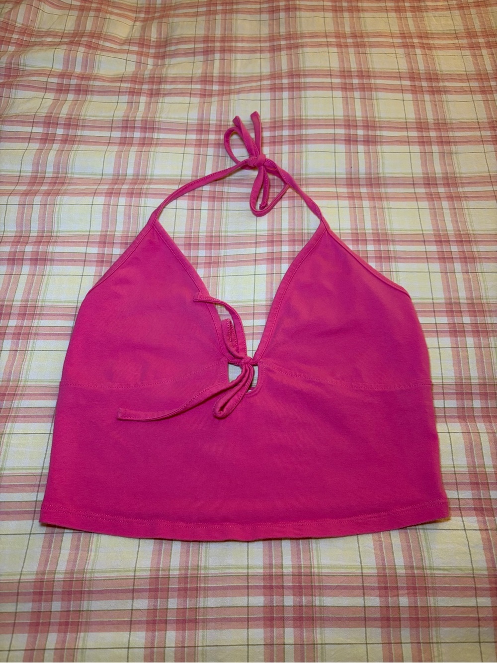 Garage Halter Tie Crop Tank